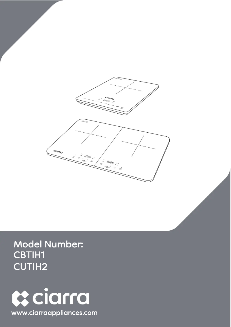 Página 1 del manual Manual de usuario Ciarra CUTIH2