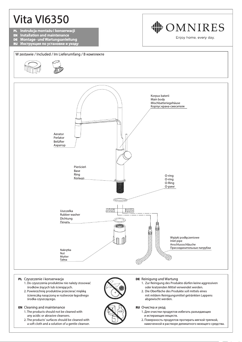 Página 1 del manual Manual de usuario Omnires Vita VI6350