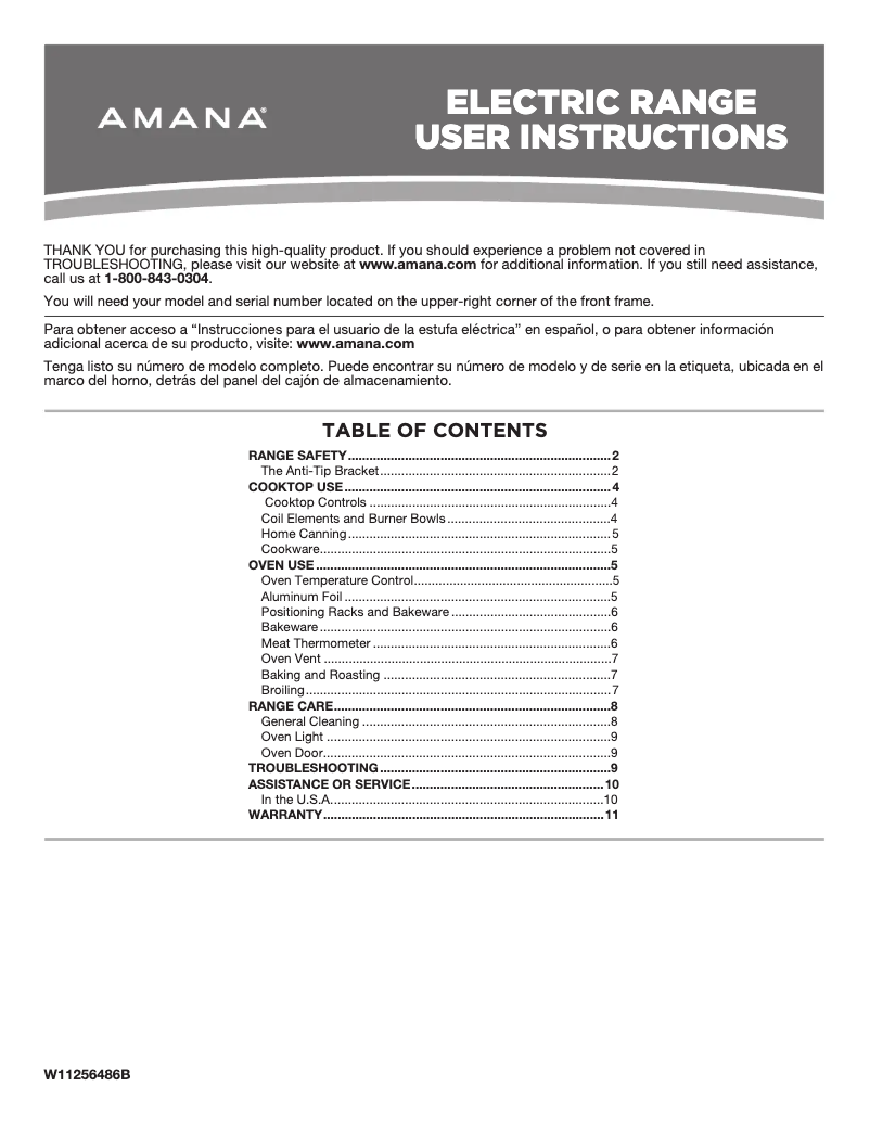 Imagen de la primera página del manual del dispositivo AEP222VAW