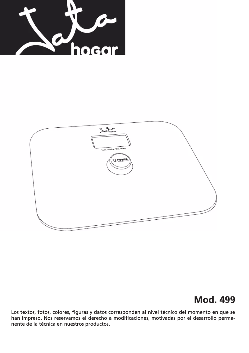 Página nº 1 - Manual de usuario Jata 499