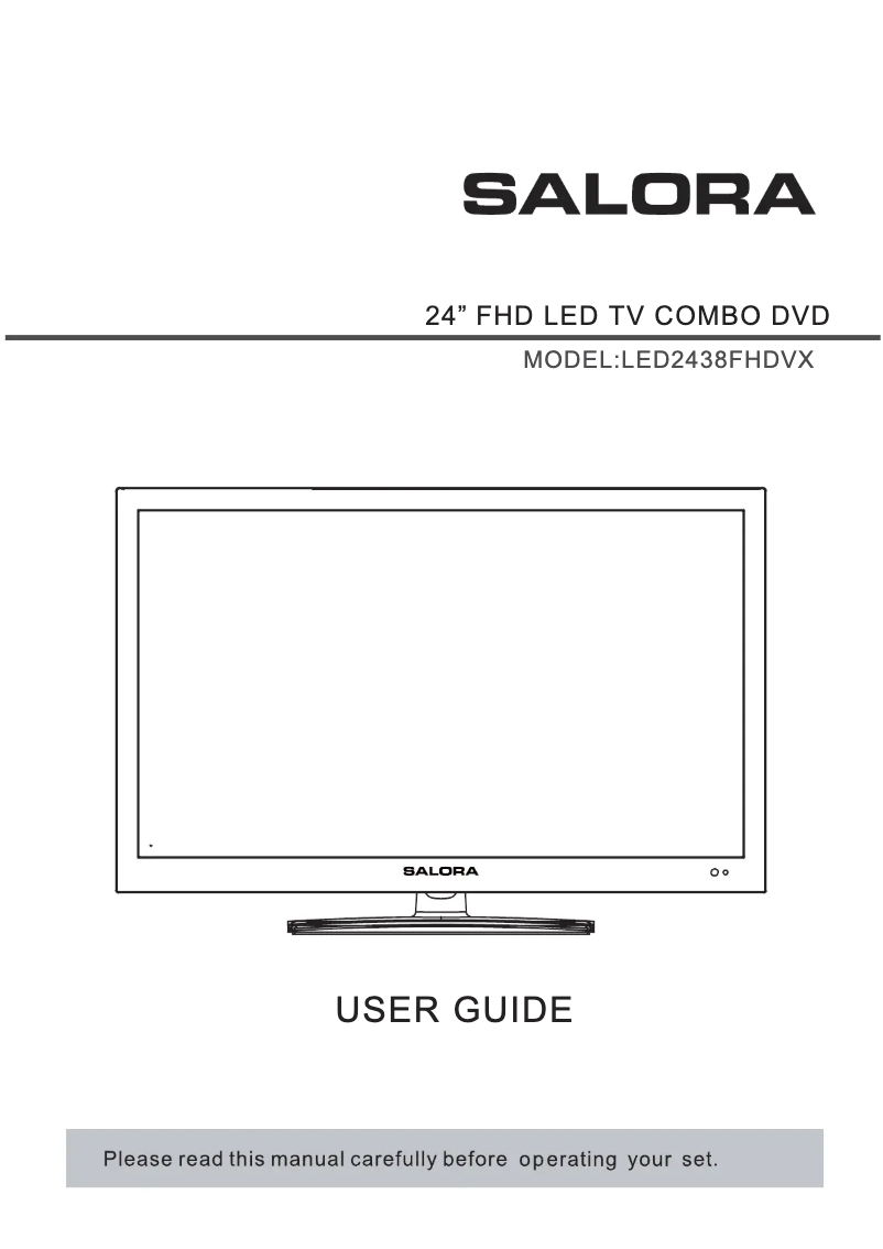Imagen de la primera página del manual del dispositivo LED2440FHDVX