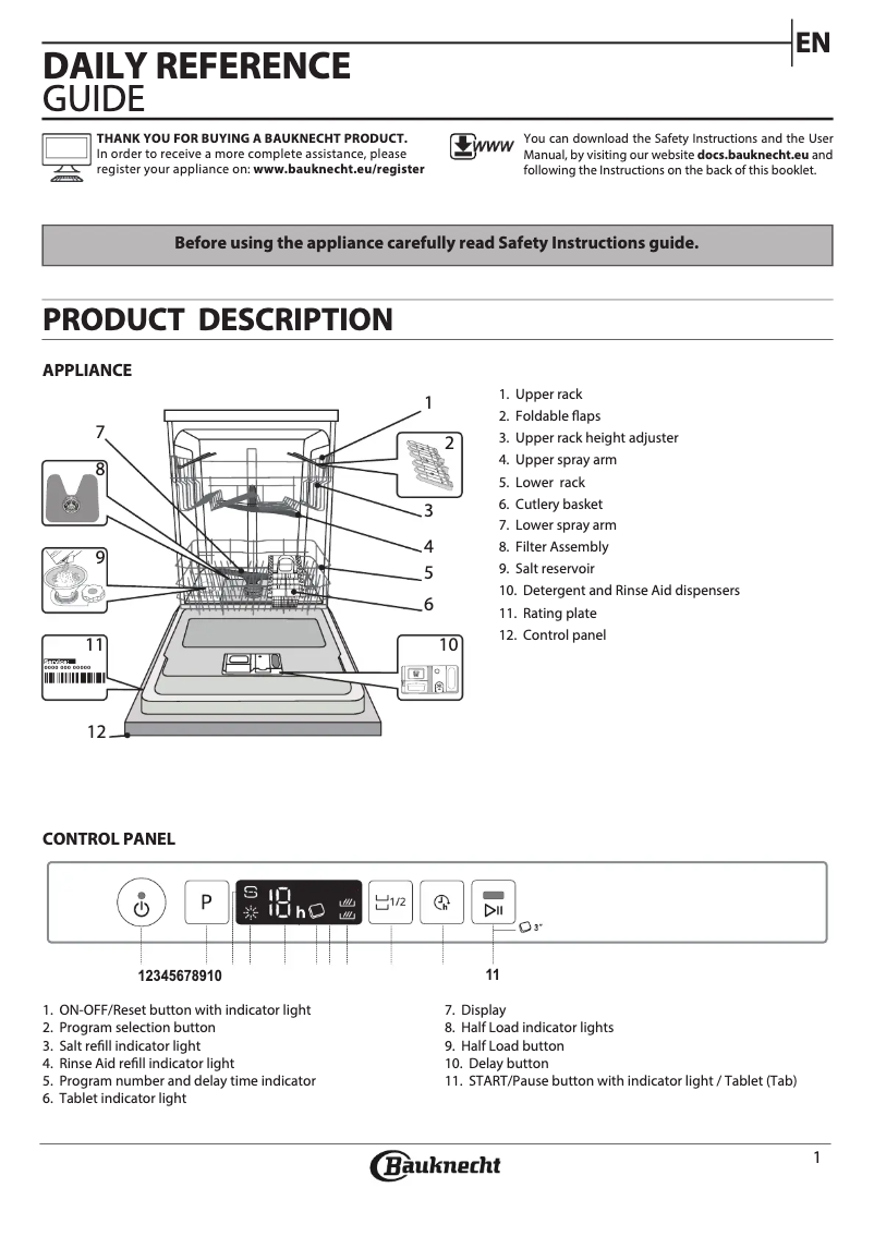 Imagen de la primera página del manual del dispositivo B2I HD524 AS