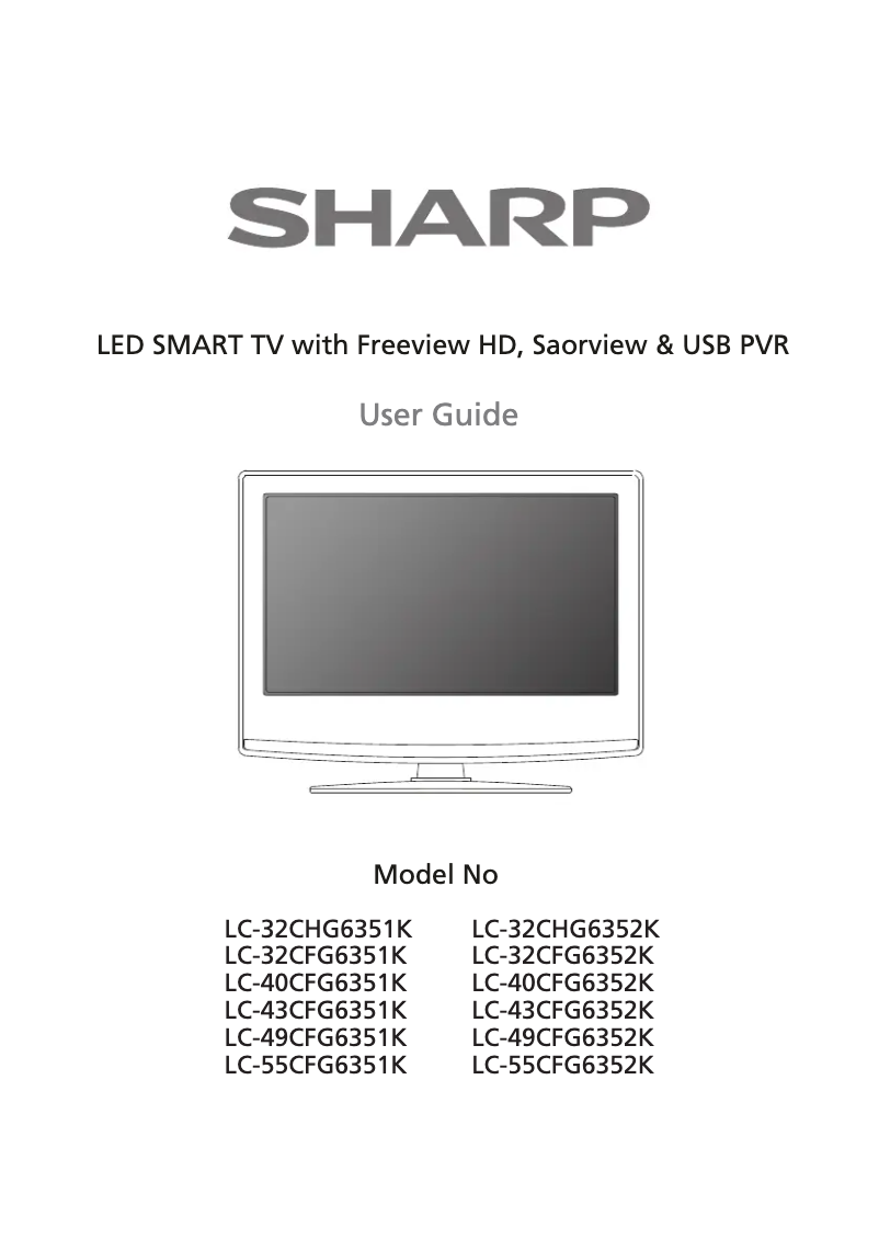 Imagen de la primera página del manual del dispositivo LC-49CFG6352K