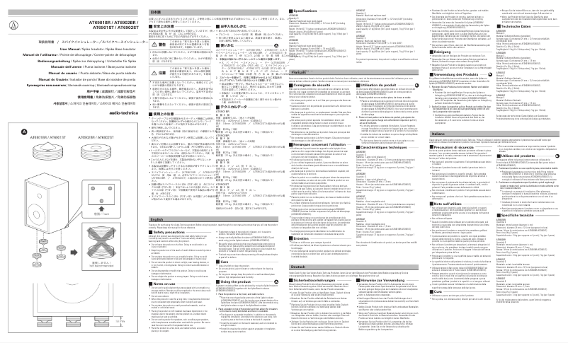 Página nº 1 - Manual de usuario Audio-Technica AT6901ST