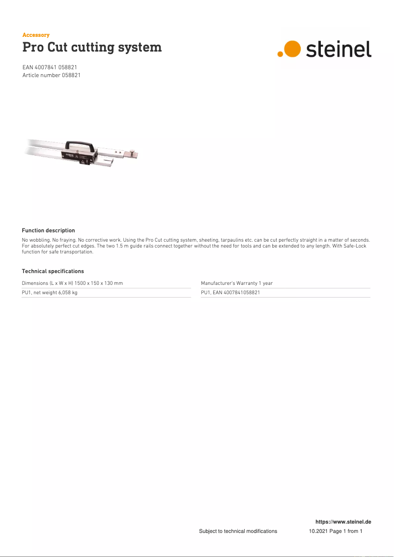 Imagen de la primera página del manual del dispositivo Snijsysteem Pro Cut
