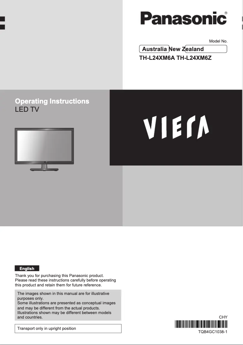 Página nº 1 - Manual de usuario Panasonic TH-L24XM6A