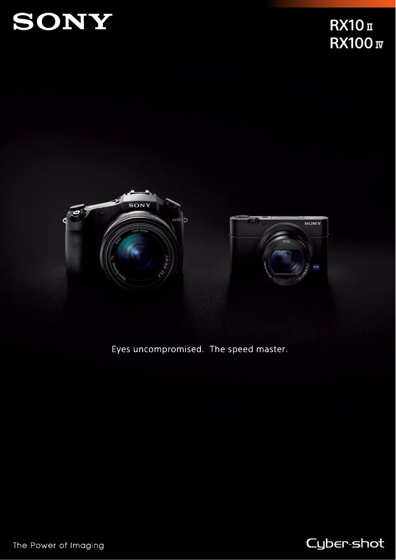 Página 1 del manual Folleto Sony Cybershot DSC-RX10 II