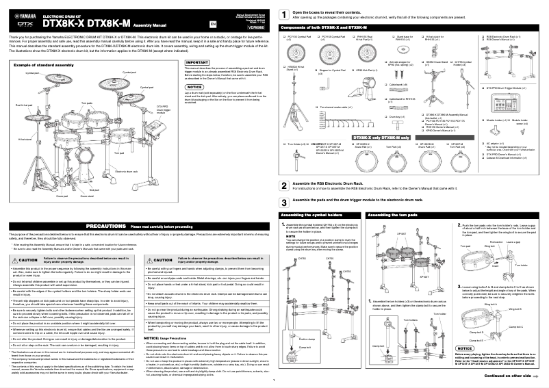 Imagen de la primera página del manual del dispositivo DTX8K-X