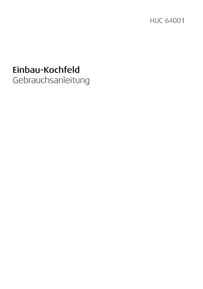 Imagen de la primera página del manual del dispositivo HUC 64001