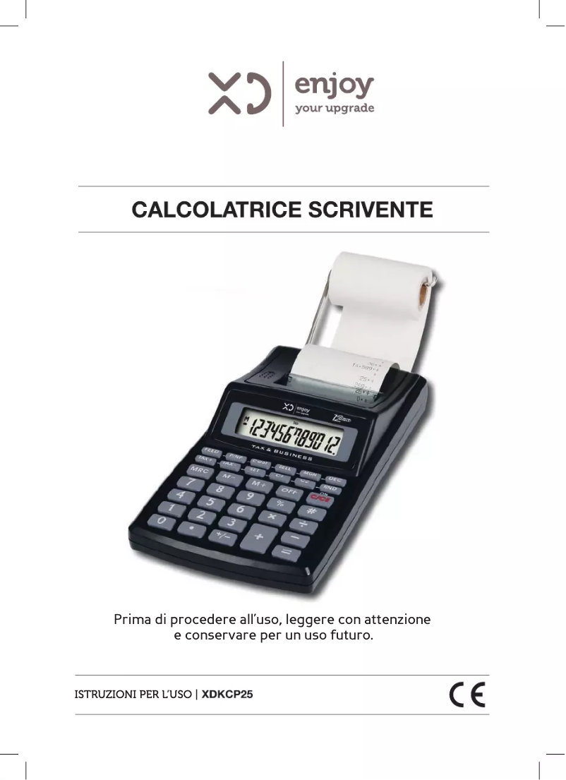 Imagen de la primera página del manual del dispositivo XDKCP25