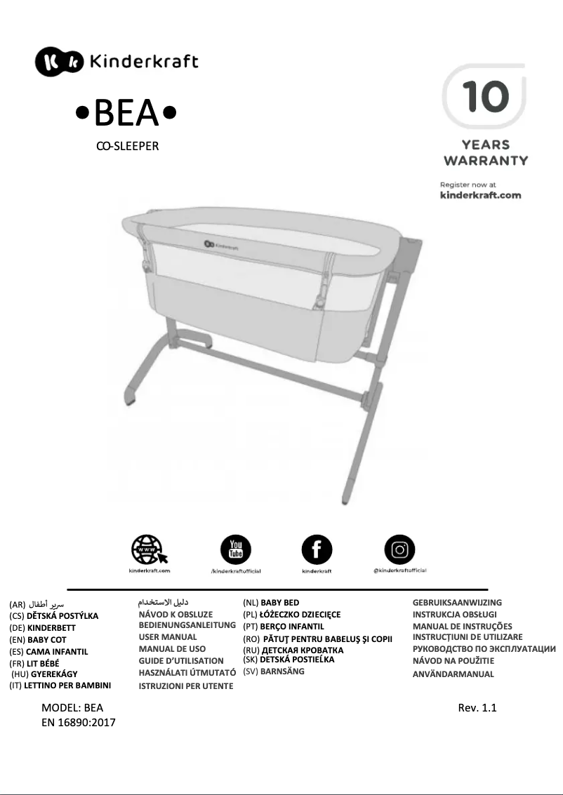 Imagen de la primera página del manual del dispositivo BEA