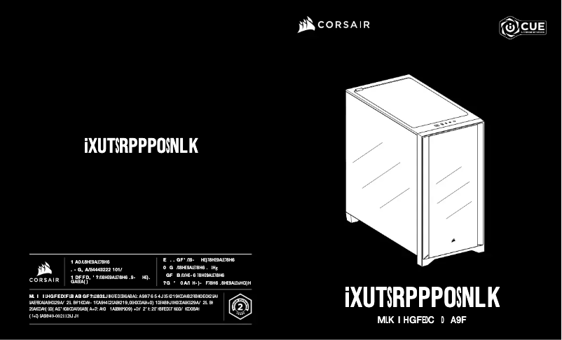 Imagen de la primera página del manual del dispositivo iCUE 4000X