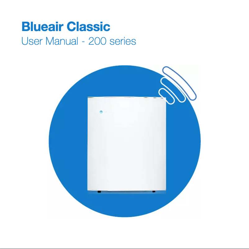 Página nº 1 - Manual de usuario Blueair Classic 205