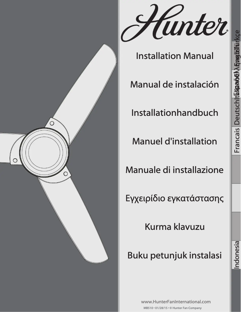 Página 1 del manual Manual de usuario Hunter Nova