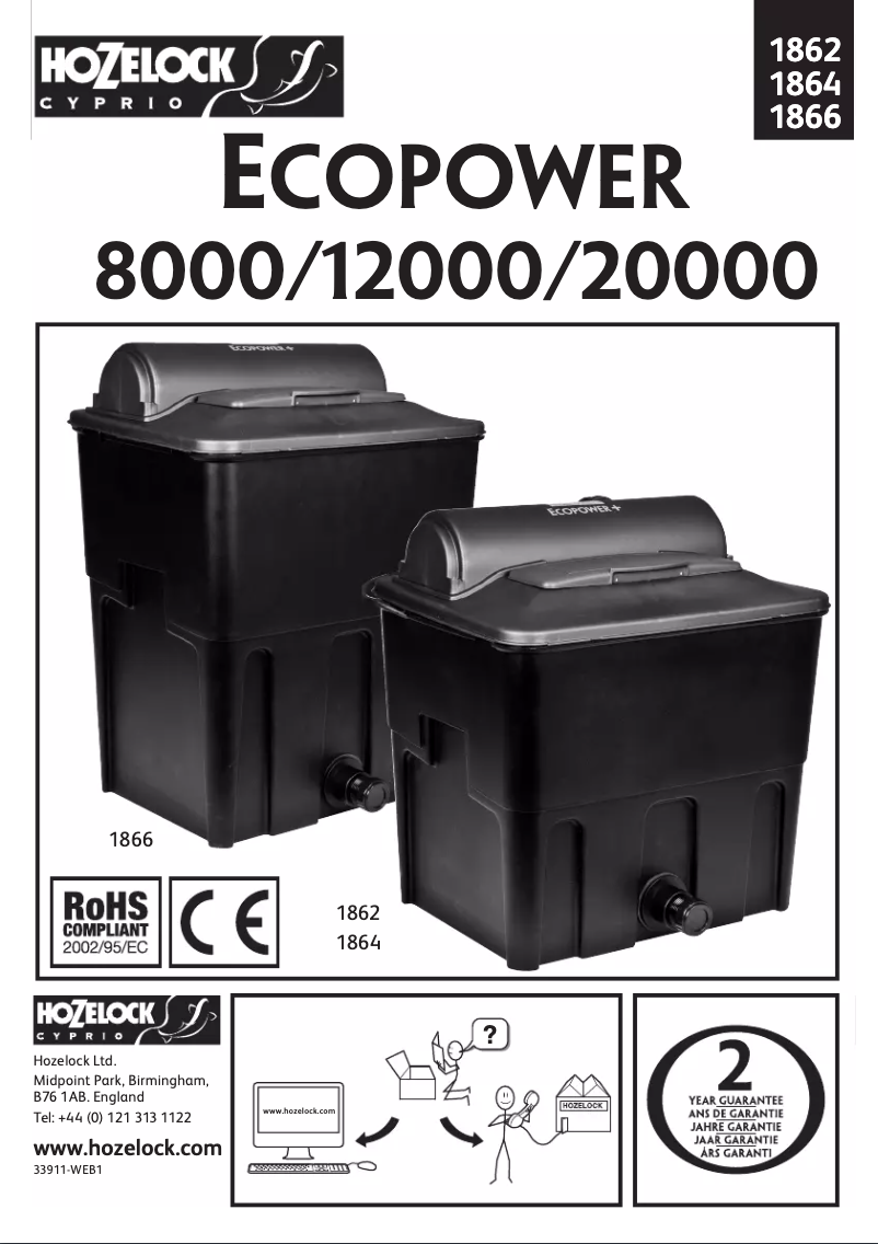 Imagen de la primera página del manual del dispositivo 1866