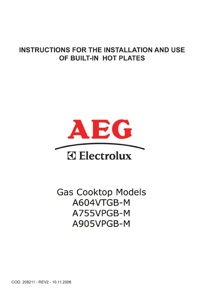 Página nº 1 - Manual de usuario AEG A755VPGB-M