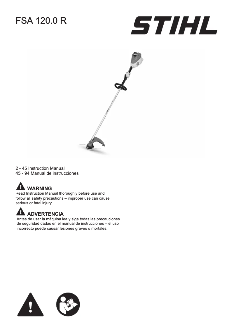 Página 1 del manual Manual de usuario Stihl FSA 120.0 R