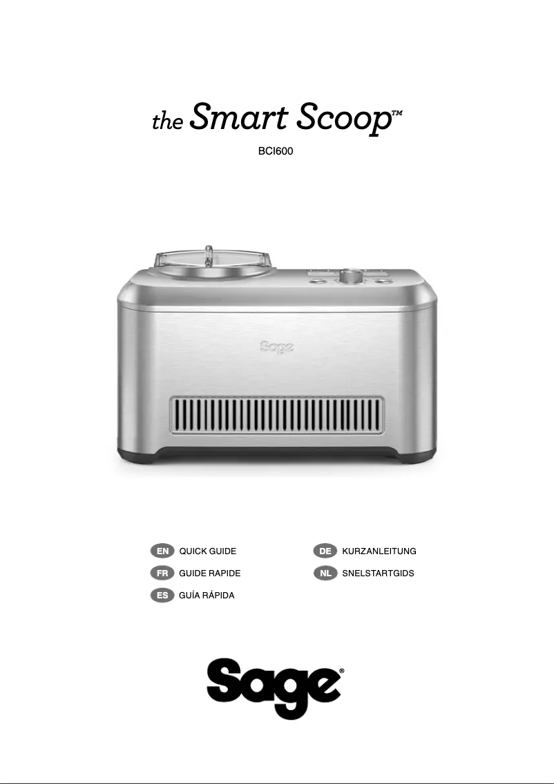 Imagen de la primera página del manual del dispositivo The Smart Scoop BCI600