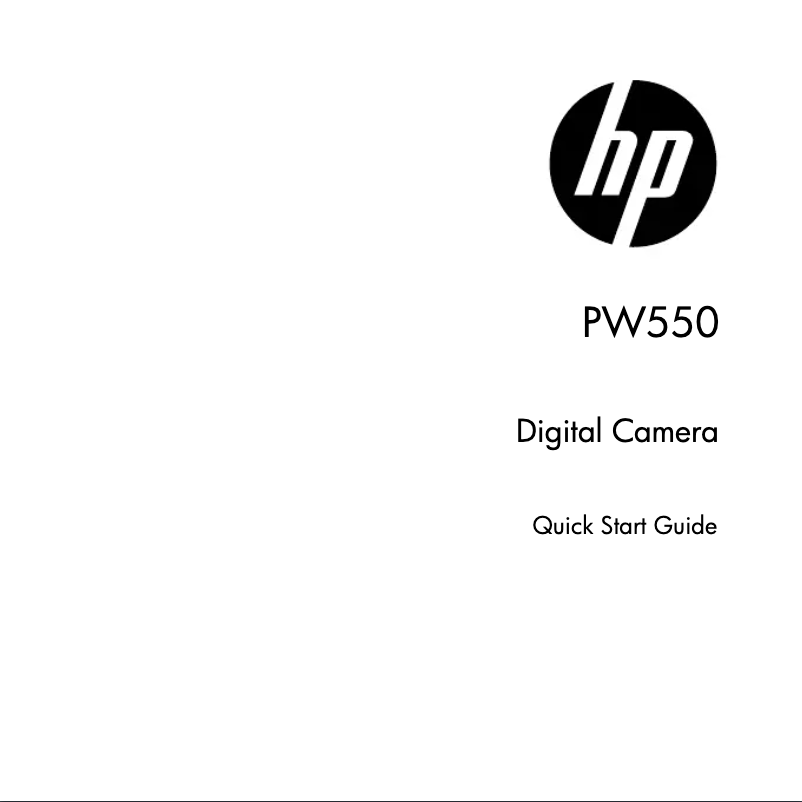 Imagen de la primera página del manual del dispositivo PW550