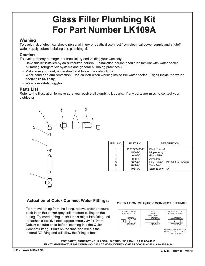 Imagen de la primera página del manual del dispositivo LK109A