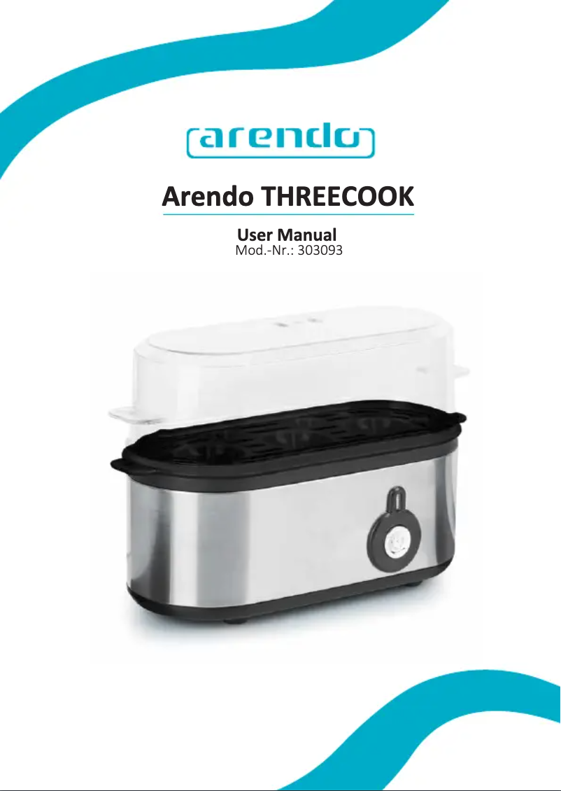 Página 1 del manual Manual de usuario Arendo Threecook 305932