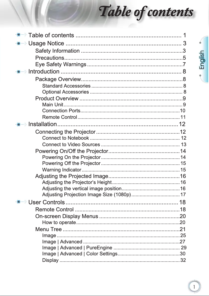 Imagen de la primera página del manual del dispositivo HD37