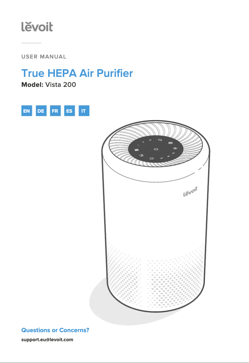 Página 1 del manual Manual de usuario Levoit Vista 200