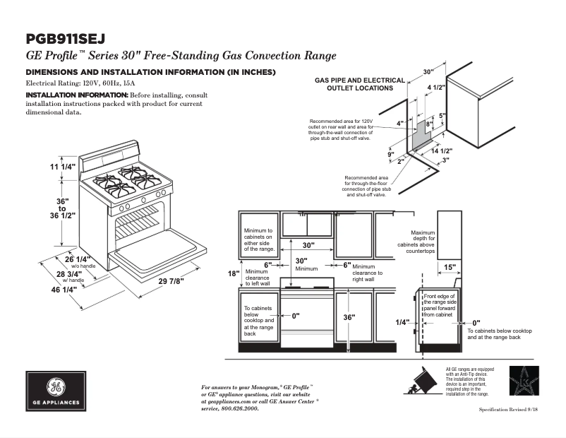 Imagen de la primera página del manual del dispositivo PGB911SEJSS