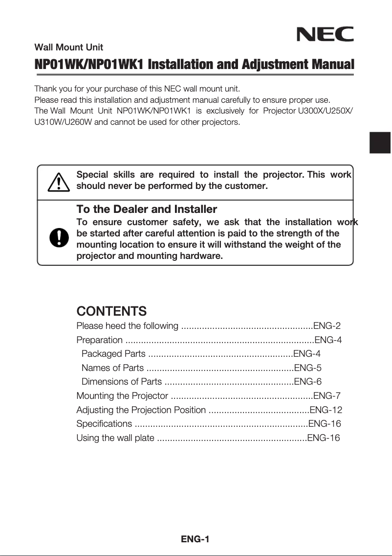 Imagen de la primera página del manual del dispositivo U300X
