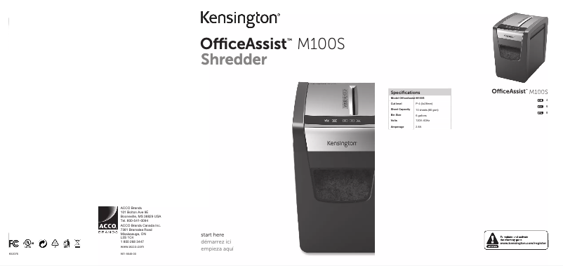 Imagen de la primera página del manual del dispositivo K52076AM