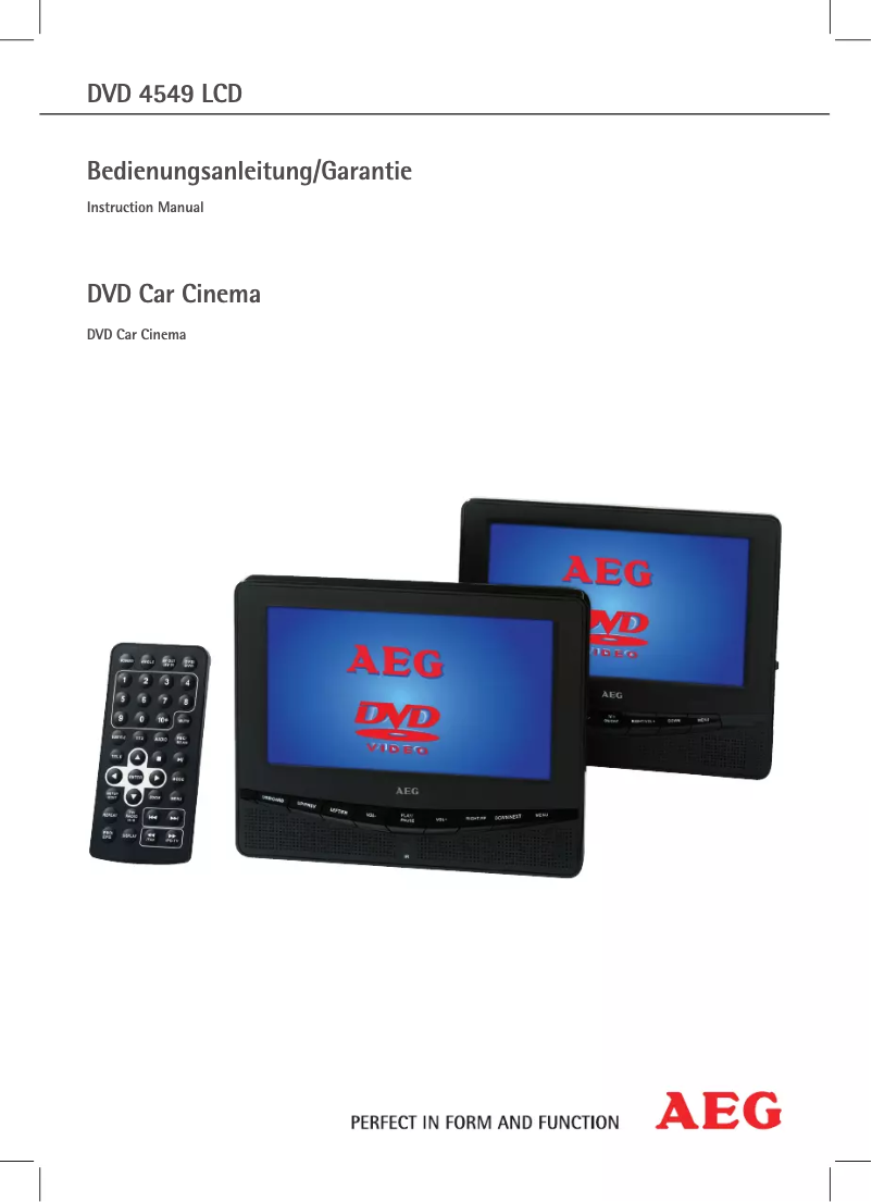 Imagen de la primera página del manual del dispositivo DVD 4549 LCD