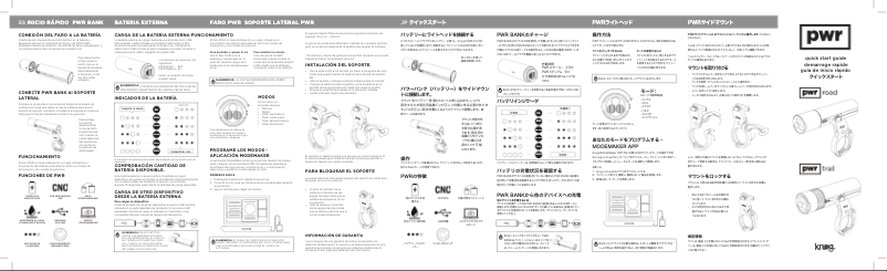 Página 1 del manual Manual de usuario Knog PWR Road 700