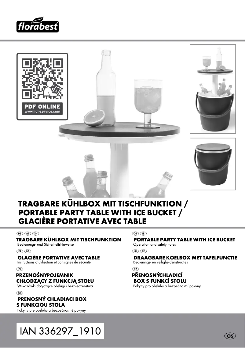 Página nº 1 - Manual de usuario Florabest IAN 336297