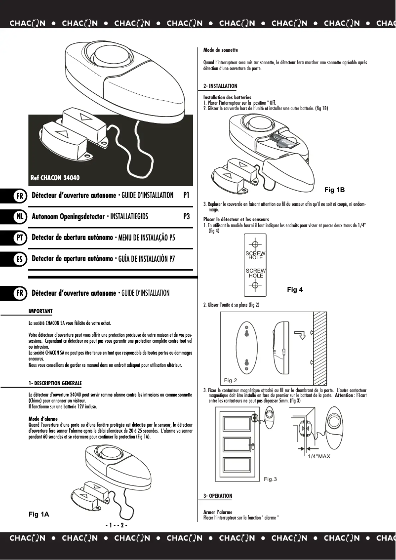 Imagen de la primera página del manual del dispositivo 34040