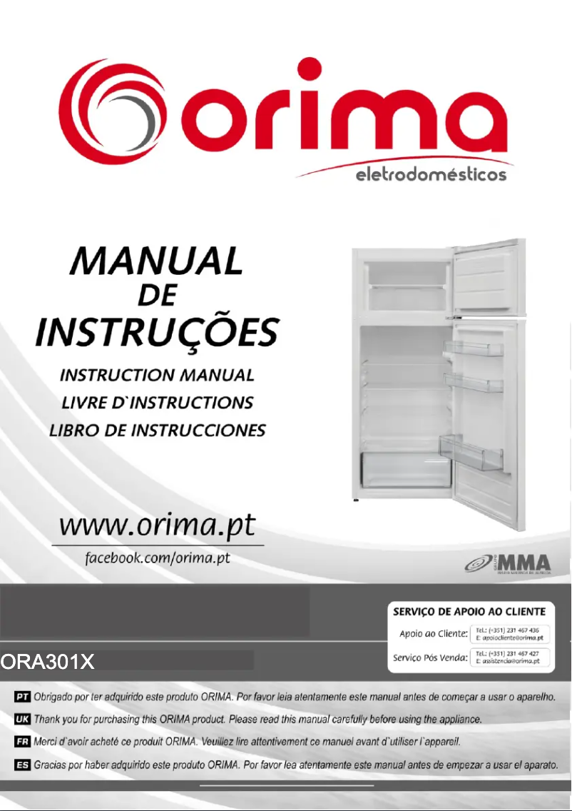 Página nº 1 - Manual de usuario Orima ORA-301-X