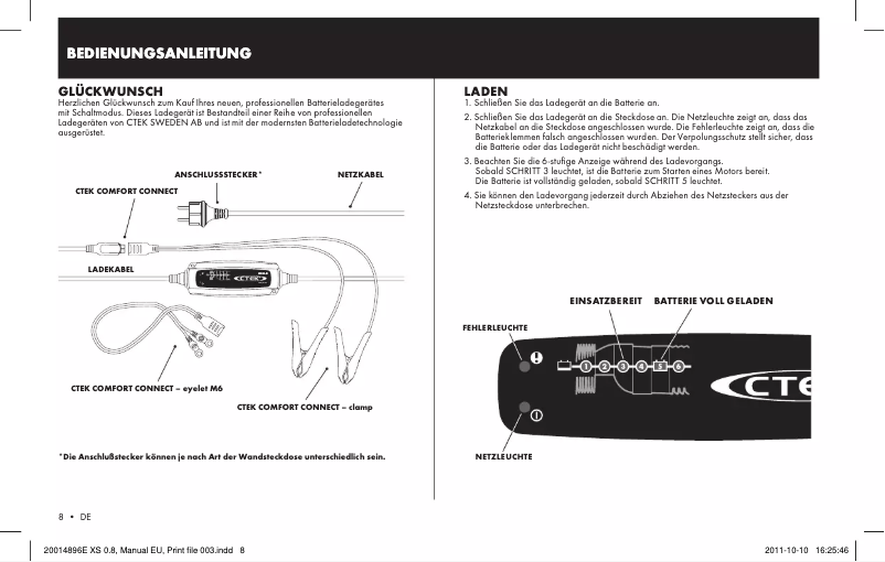 Imagen de la primera página del manual del dispositivo XS 0.8