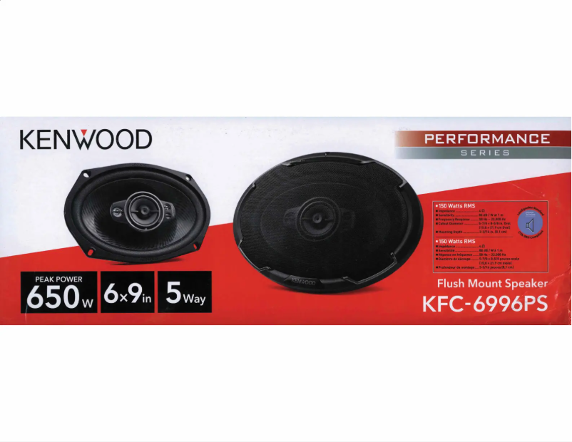 Página nº 1 - Manual de usuario Kenwood KFC-6996PS