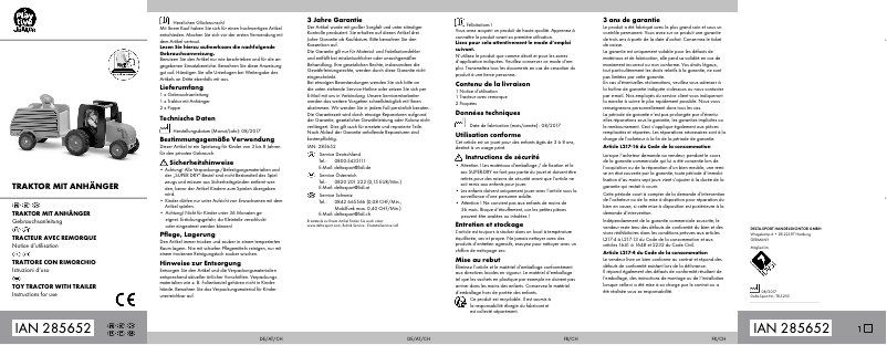 Imagen de la primera página del manual del dispositivo IAN 285652