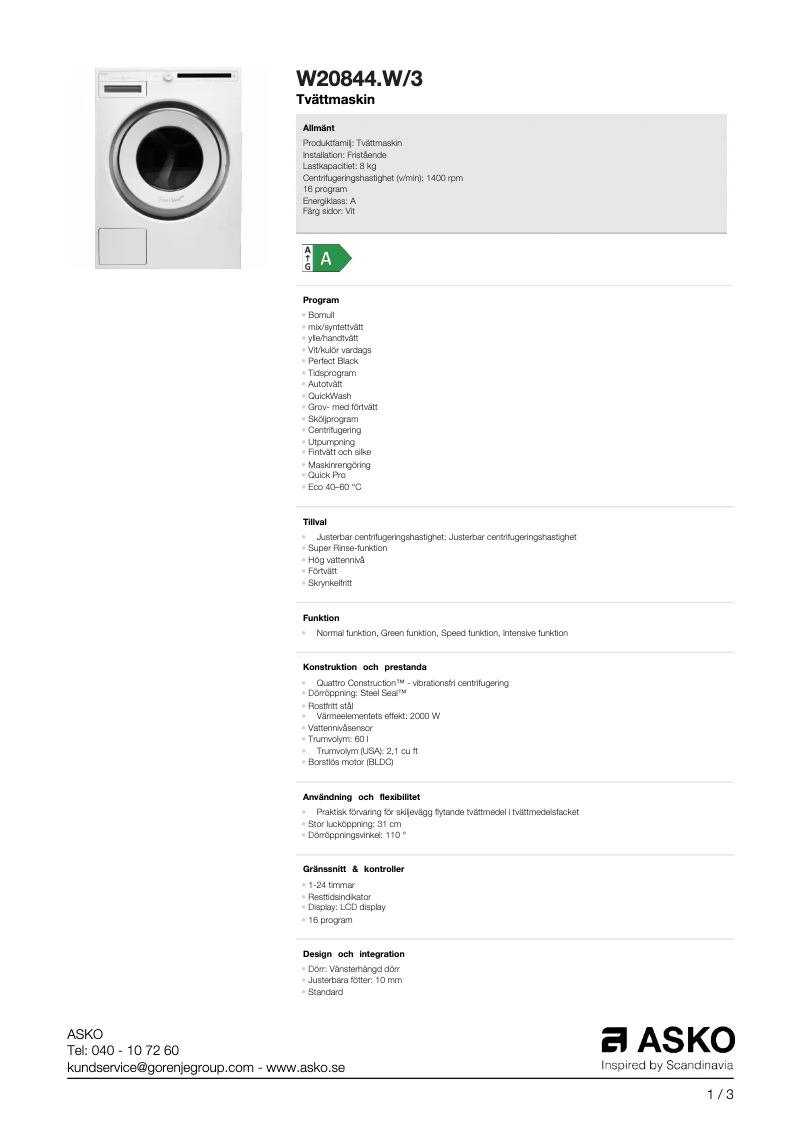 Imagen de la primera página del manual del dispositivo W20844.W/3