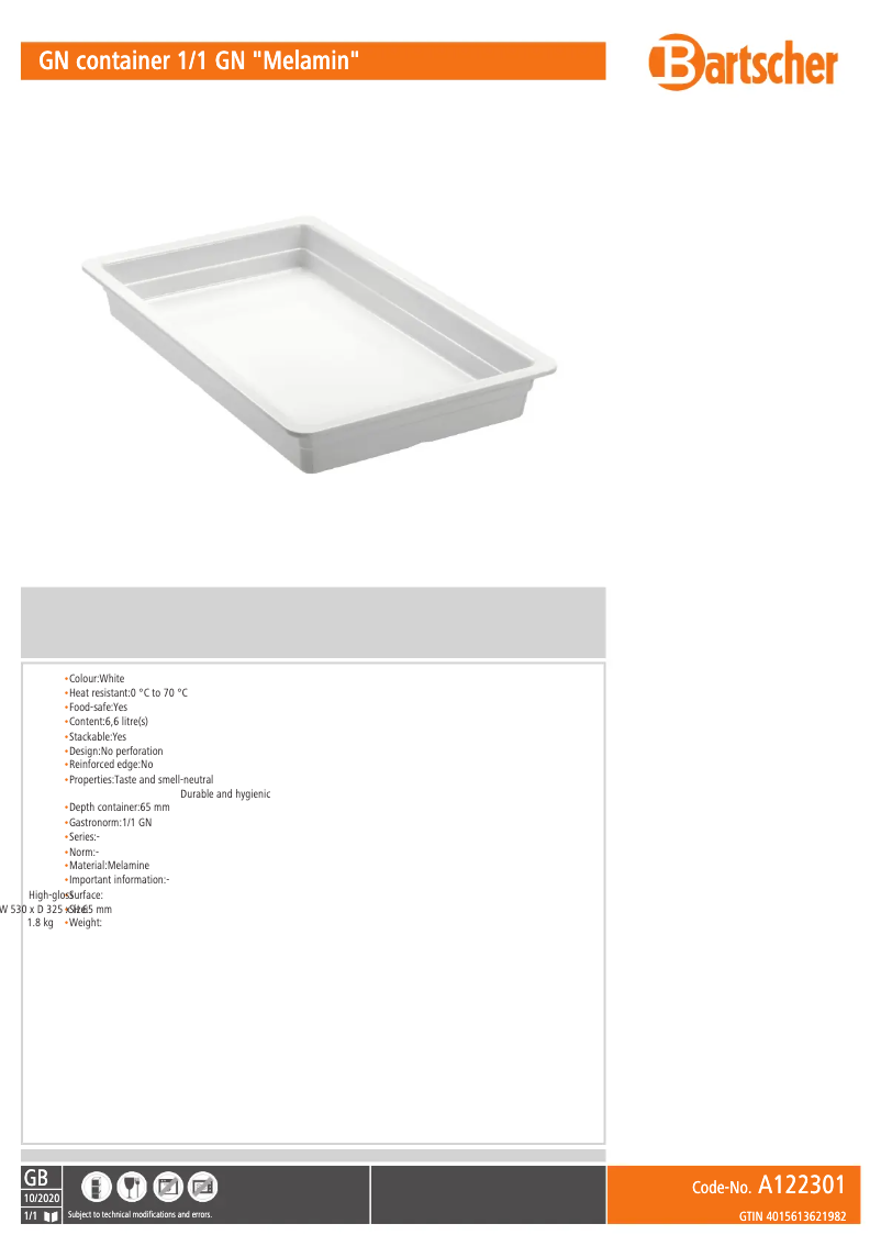 Imagen de la primera página del manual del dispositivo A122301