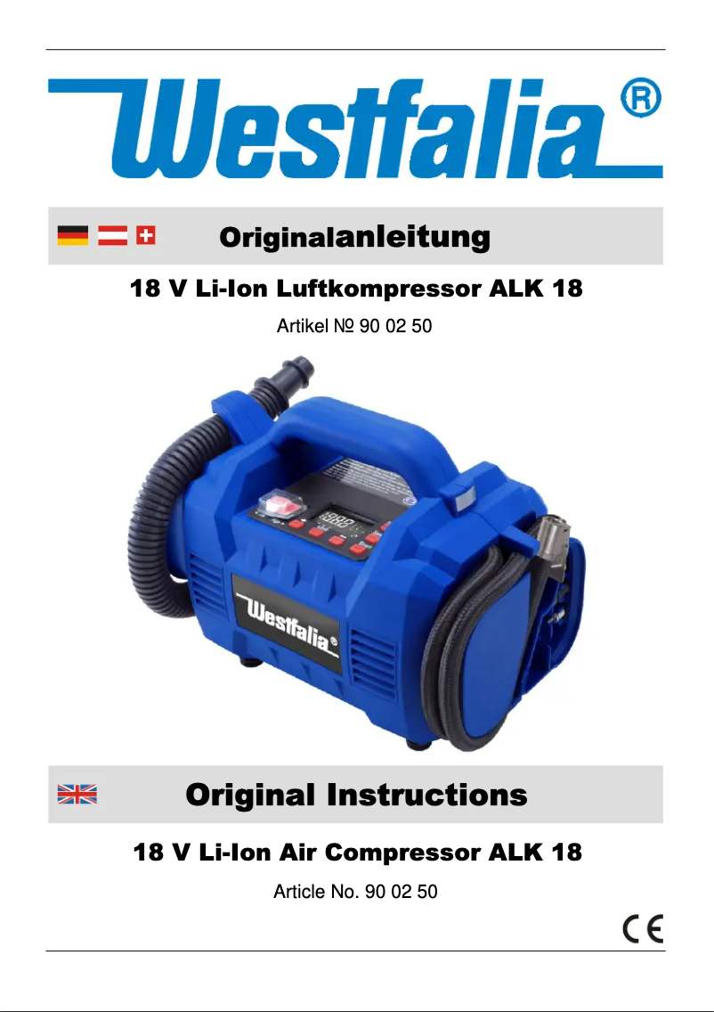 Imagen de la primera página del manual del dispositivo ALK 18