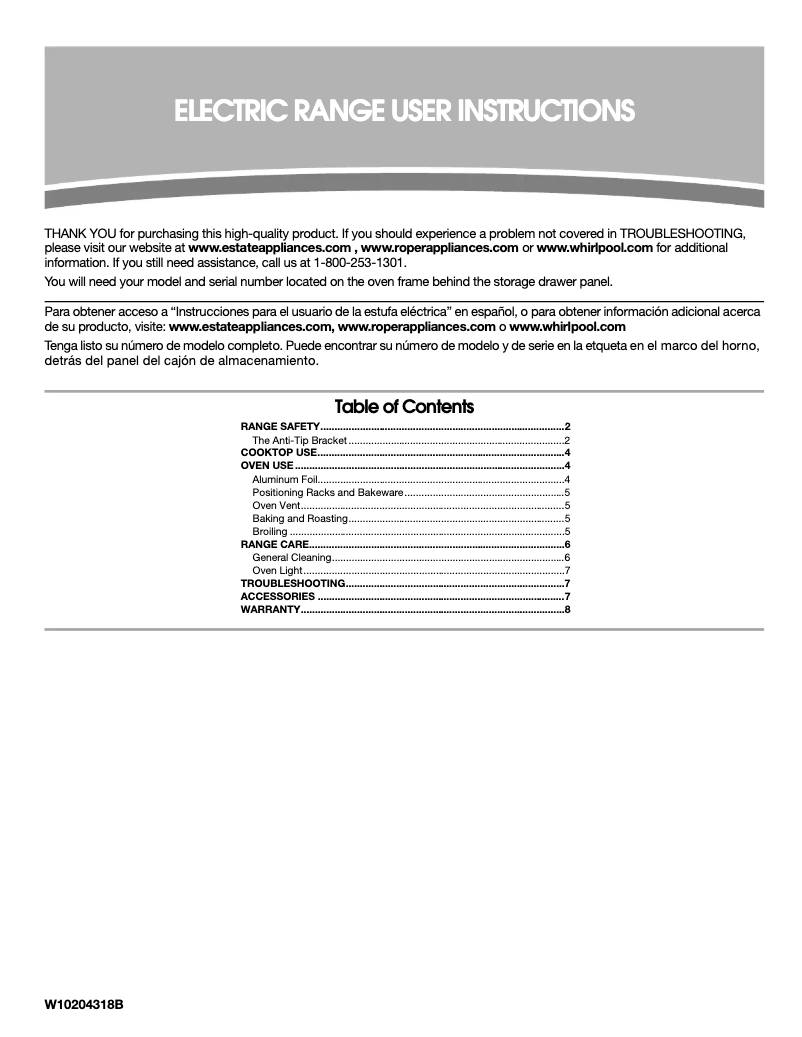 Imagen de la primera página del manual del dispositivo FEP310VQ