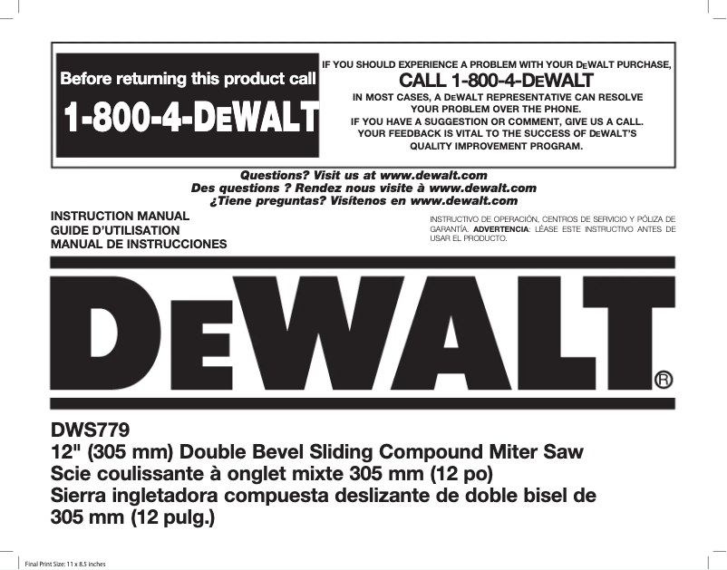 Página nº 1 - Manual de usuario DeWalt DCB205