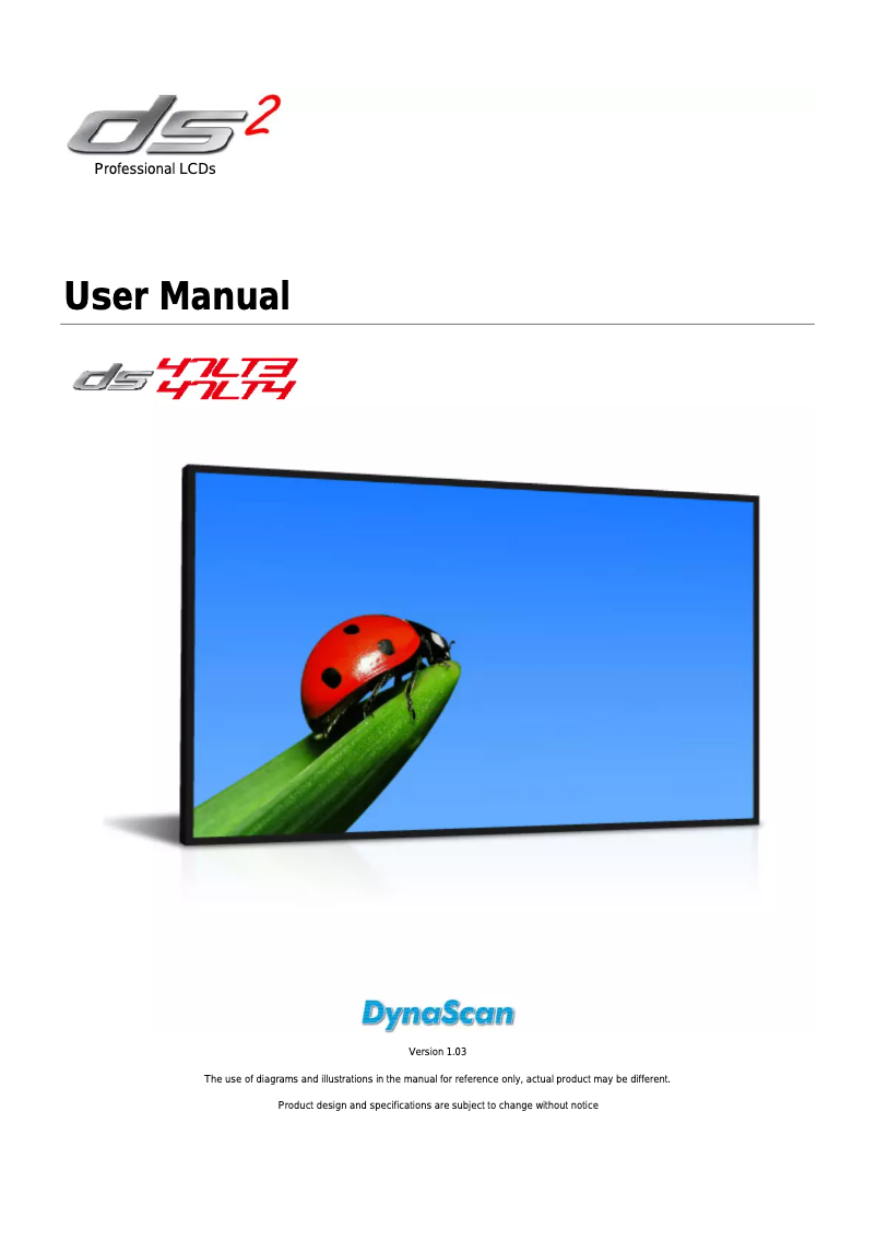 Página 1 del manual Manual de usuario DynaScan DS47LT4