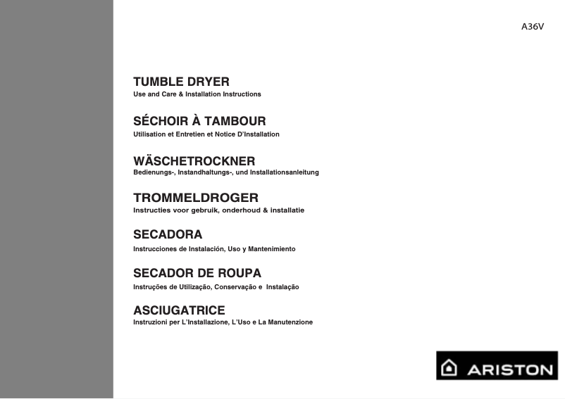 Imagen de la primera página del manual del dispositivo A36V