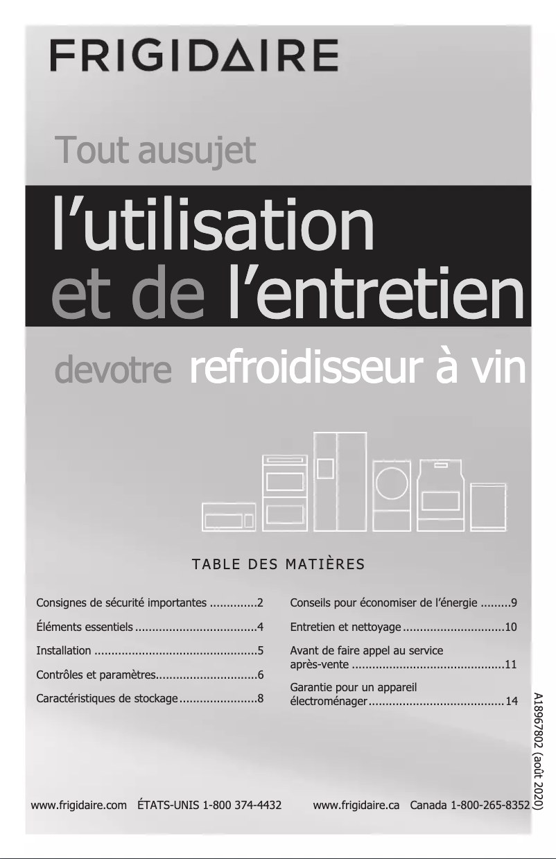 Imagen de la primera página del manual del dispositivo FRWW3433AV