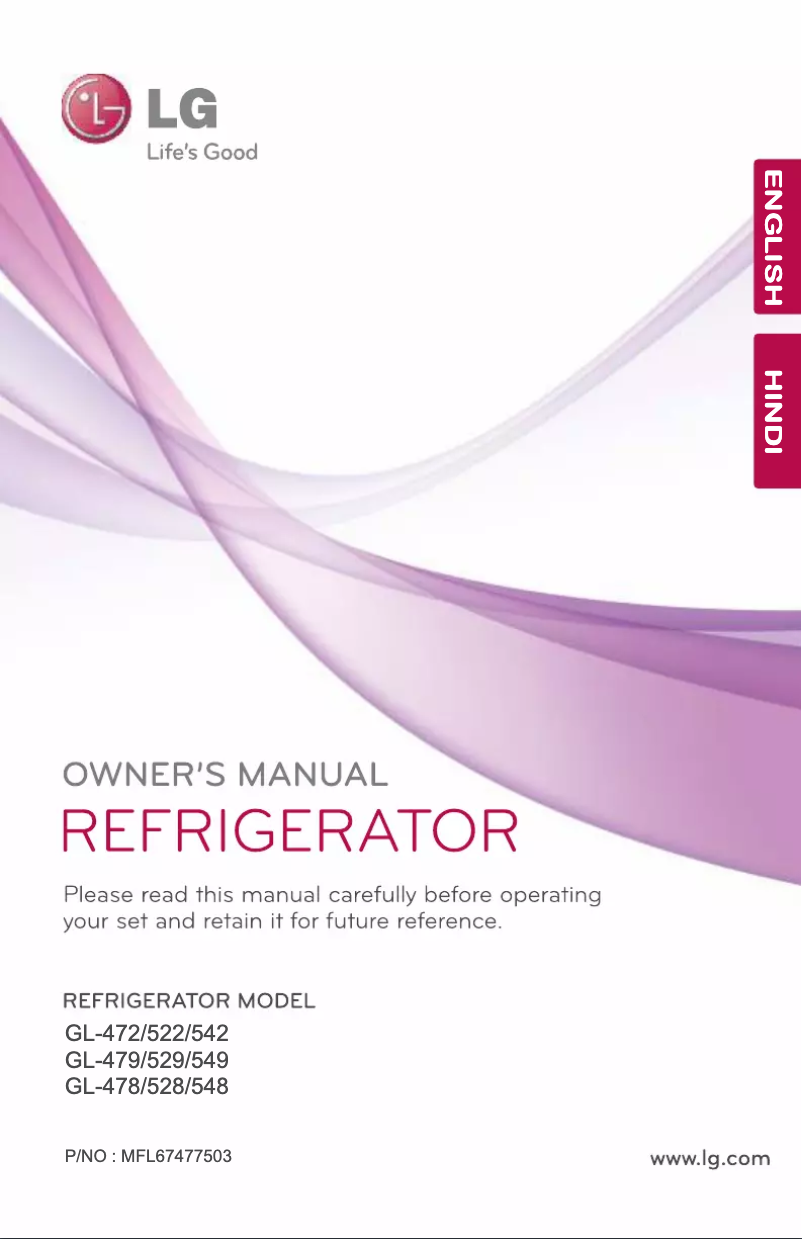 Página nº 1 - Manual de usuario LG GL-I472HNSM