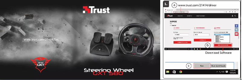 Imagen de la primera página del manual del dispositivo GXT 580