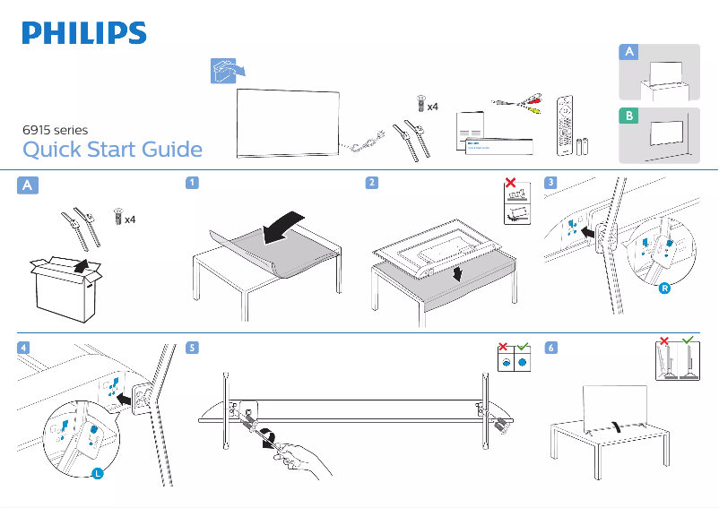 Imagen de la primera página del manual del dispositivo 43PFD6915
