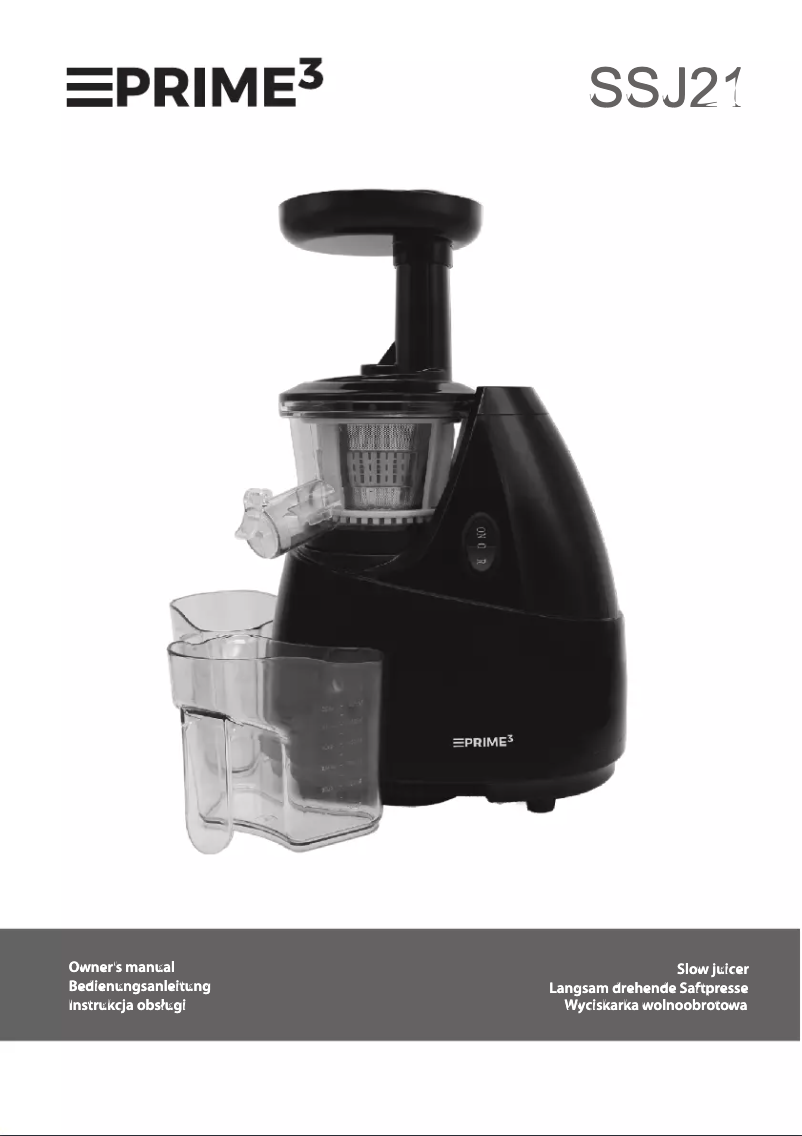 Imagen de la primera página del manual del dispositivo SSJ21